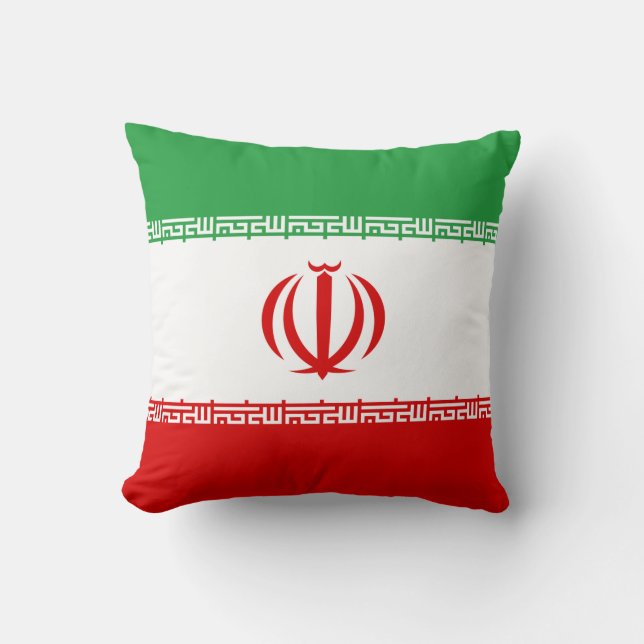 Almofada Bandeira Iraniana (Irã) (Persa) (Frente)