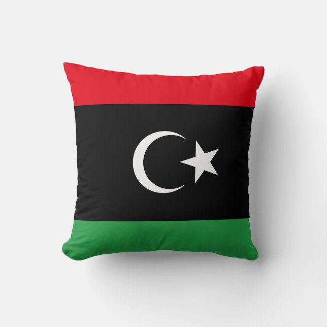Almofada Bandeira Líbia (Líbia) (Frente)