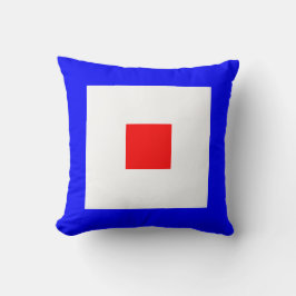 Almofada bandeira marítima W — Whiskey