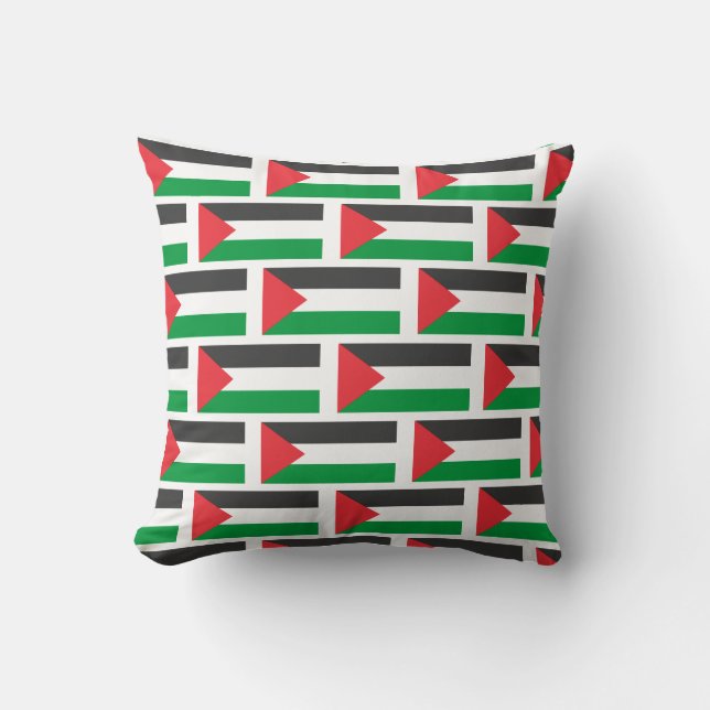 Almofada Bandeira Palestina Livre sob medida (Frente)
