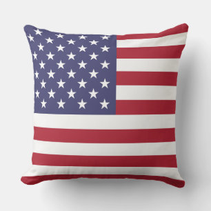 Almofada Bandeira Patriótica Americana Quarto de julho
