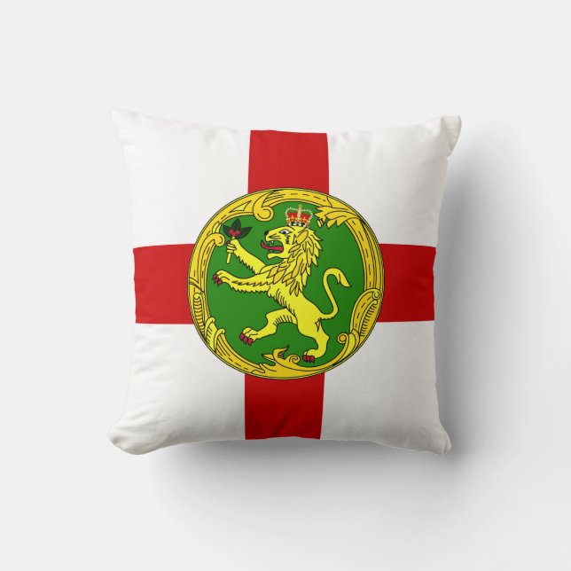 Almofada Bandeira Patriótica de Alderney (Frente)