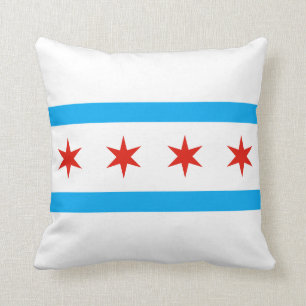 Almofada Bandeira tradicional de Chicago