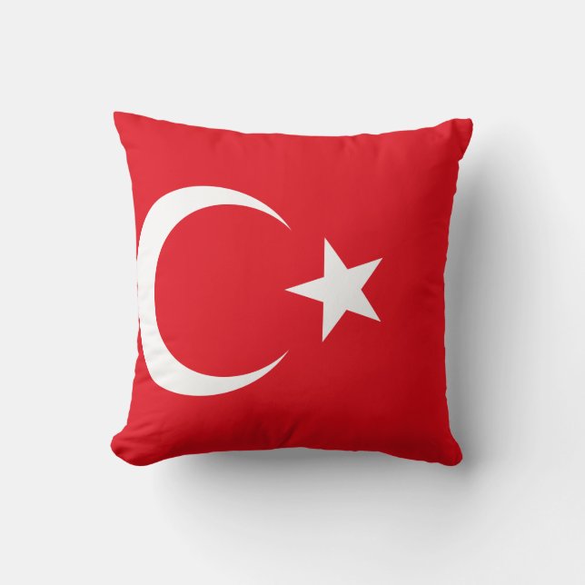 Almofada Bandeira Turquia (Turca) (Frente)