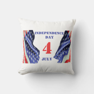 Almofada Bandeiras dos EUA para o Dia da Independência, 4 d