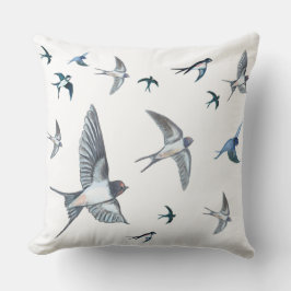 Almofada Bando de aves de engomar voando