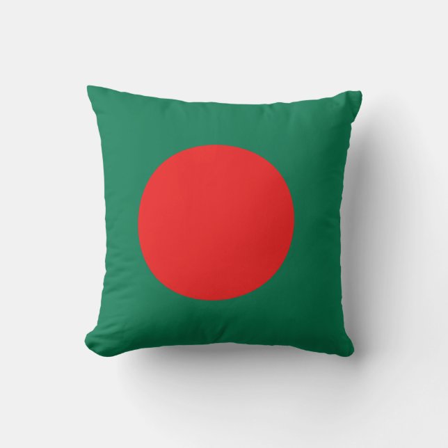 Almofada Bangladesh Flag x Flag Travesseiro (Frente)