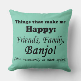 Almofada Banjo me deixa feliz