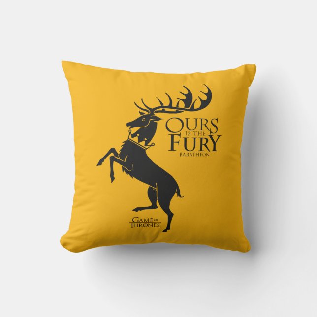 Almofada Baratheon Sigil - A nossa é a Fúria (Frente)