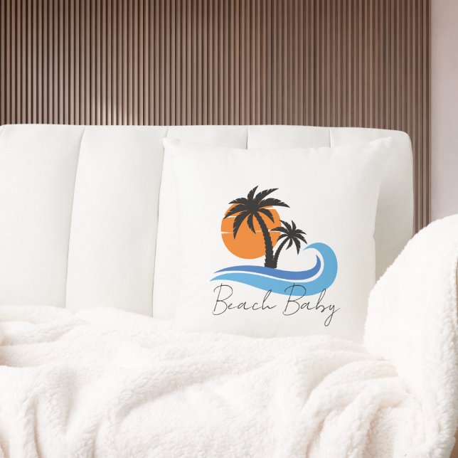 Almofada Barco da Casa de Praia Moderna - Verão (Criador carregado)