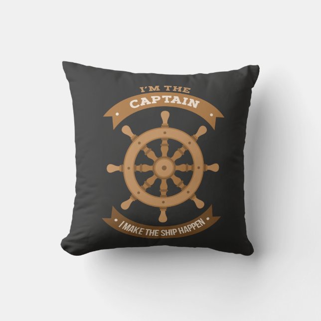 Almofada Barco - Eu sou o Capitão (Frente)