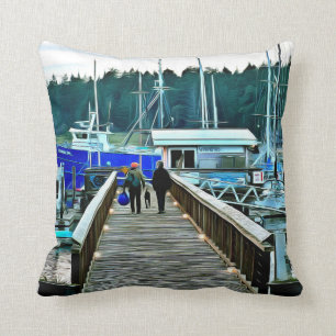 Almofada Barco Life on Lopez Island Travesseiro decorativo