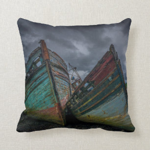 Almofada Barcos de pesca velhos