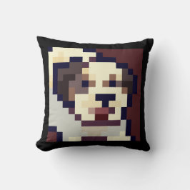 Almofada Barking dog. Pixel Art, pixelart