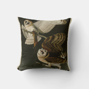 Almofada Barn Owl (Tyto alba) Audubon's Birds of America