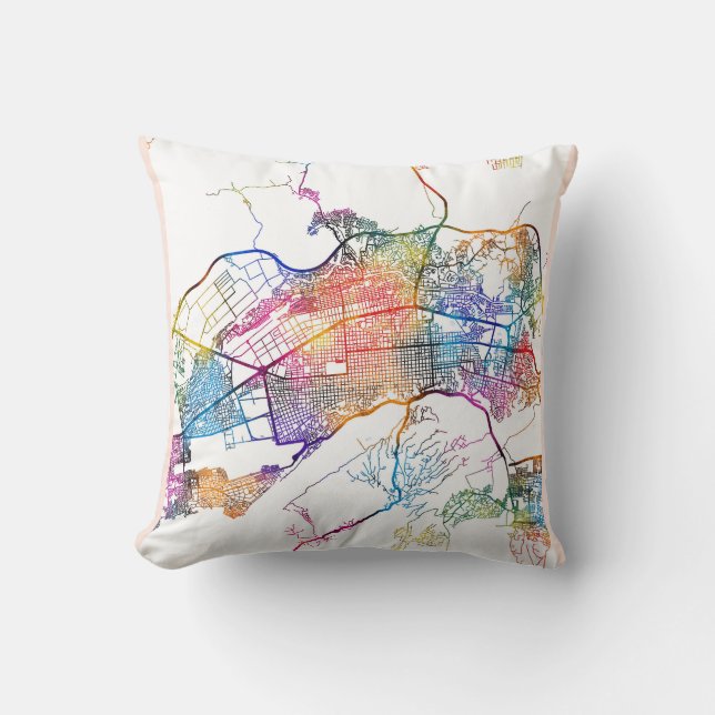 Almofada Barquisimeto Venezuela City Map (Frente)