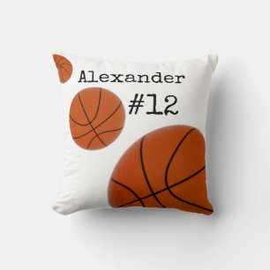 Almofada Basball Name e Number White background