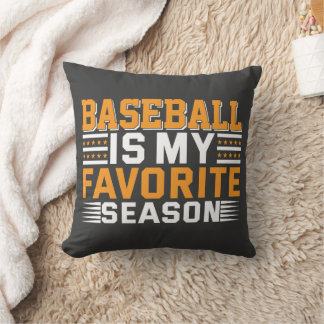 Almofada Baseball É Minha Época Favorita
