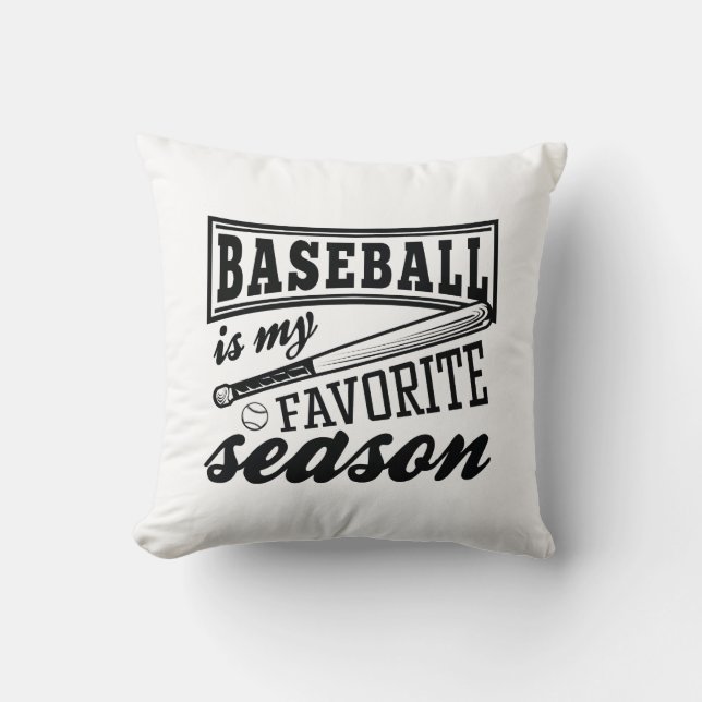 Almofada Baseball É Minha Época Favorita (Frente)