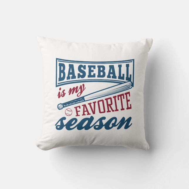 Almofada Baseball É Minha Época Favorita (Frente)