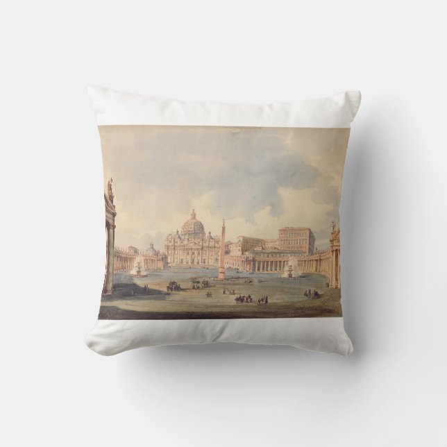 Almofada Basílica Papal de São Pedro no Vaticano (Frente)