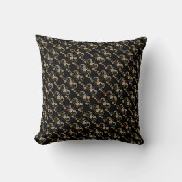 Almofada Bat Chinese Symbol Throw Pillow