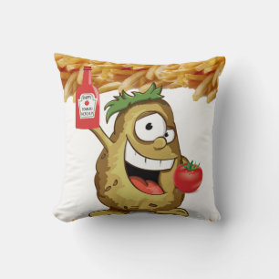 Almofada Batata travesseiro decorativo, Fritas Francesas, K