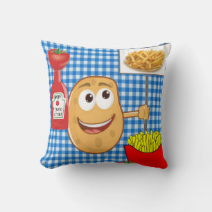 Almofada Batata travesseiro decorativo, Fritas Francesas, X