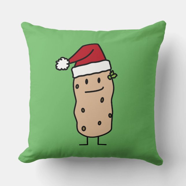 Almofada Batatas da batata que vestem o chapéu do papai (Frente)