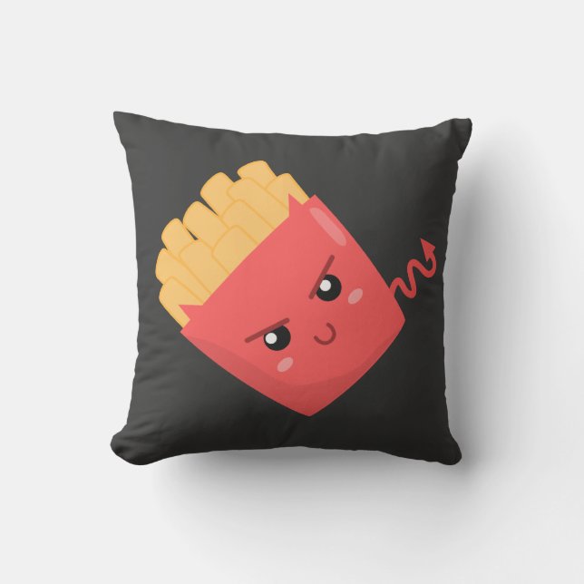 Almofada Batatas Fritas Malvadas mas Kawaii (Frente)