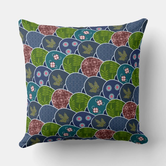 Almofada Batik Garut Bulu Hayam (Verso)