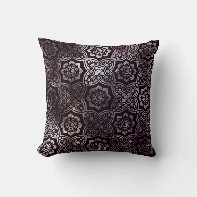 Almofada Batik Indiano - Roxo (Frente)