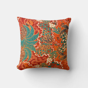 Almofada Batik Malaio: Belo Padrão de Arte.