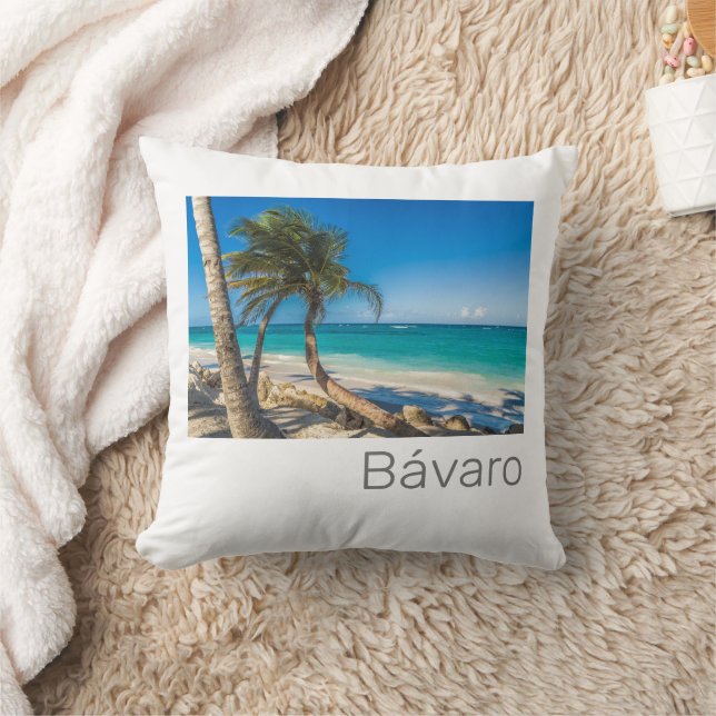 Almofada Bavaro Beach Caribe República Dominicana Souvenir (Cobertor)