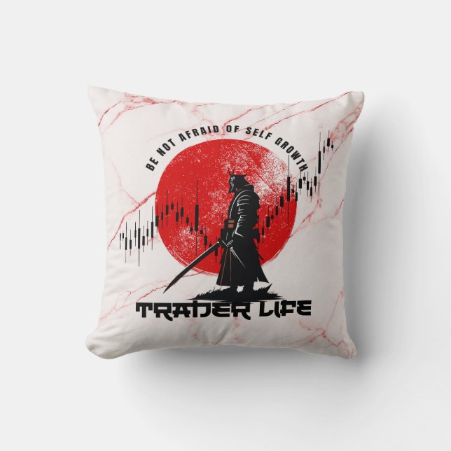 Almofada Be not afraid | Motivation | Samurai N Marble (Frente)