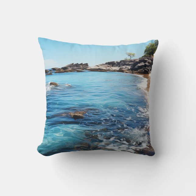 Almofada Beach Cove Foam Waves (Frente)
