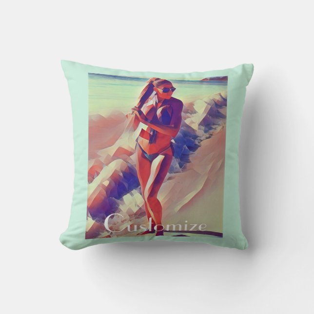 Almofada Beach Girl Thunder_Cove (Frente)