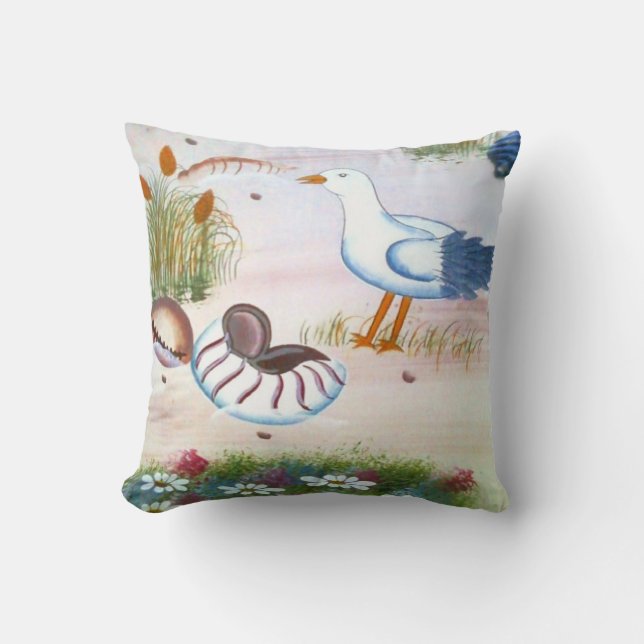 Almofada Beach Seagull (Frente)
