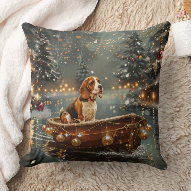 Almofada Beagle Christmas Festive Voyage (Cobertor)