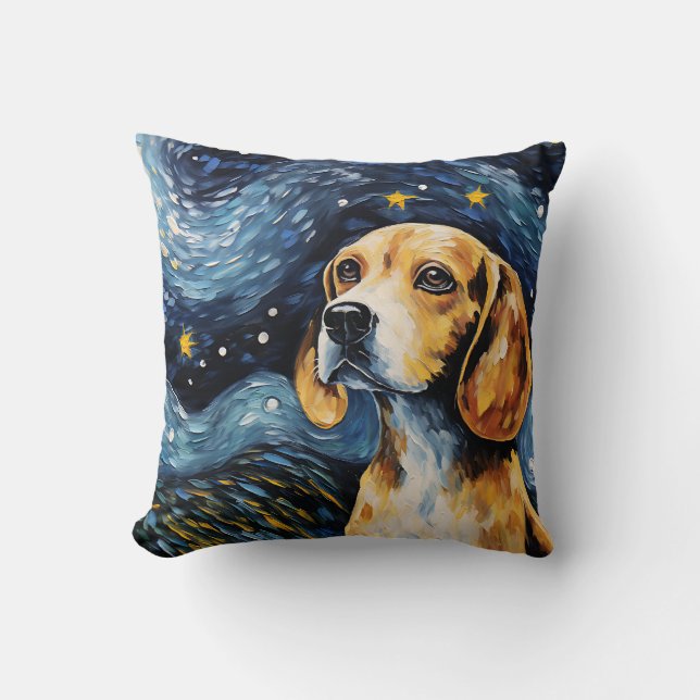 Almofada Beagle Starry Night (Frente)