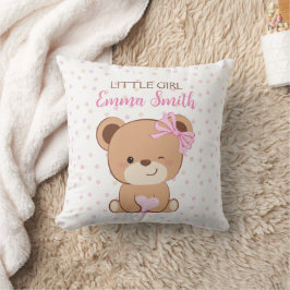 Almofada Bear Bear Travesseiro decorativo para Menina
