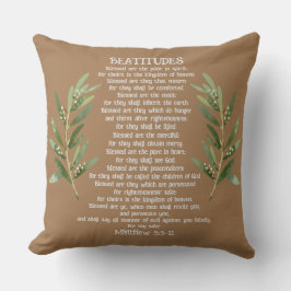 Almofada Beatitudes & Olive Branches Matthew 5:3-11