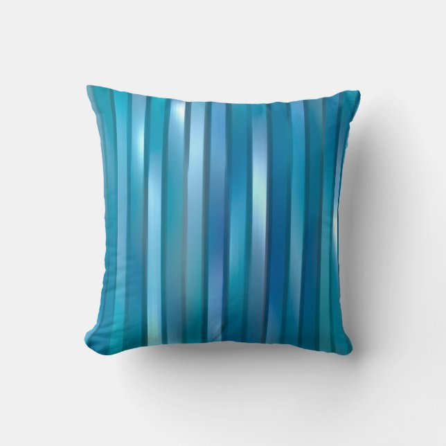 Almofada Beautiful abstract vertical blue background with l (Frente)