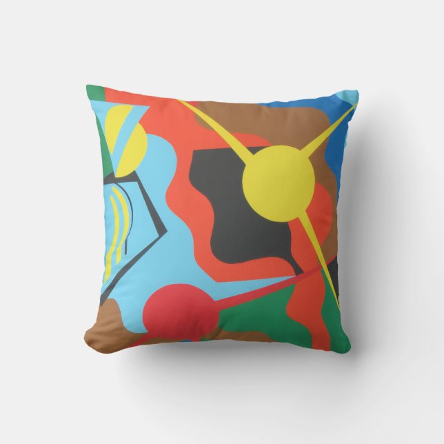 Almofada Beautiful and Vibrant Colors! Throw Pillow (Frente)