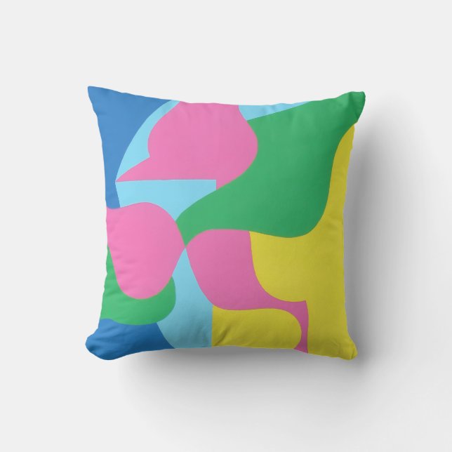 Almofada Beautiful and Vibrant Colors! Throw Pillow (Frente)