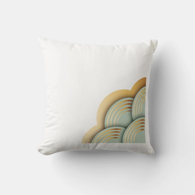 Almofada Beautiful Tibetan-Inspired Square Pillow | Boho Ze (Frente)