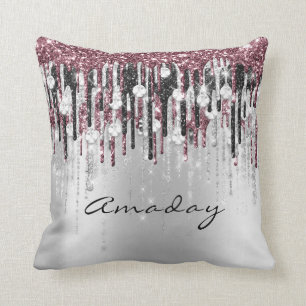 Almofada Beauty Studio Hairdresser Makeup Cinza Diamond