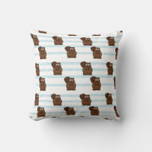 Beaver em faixas azuis