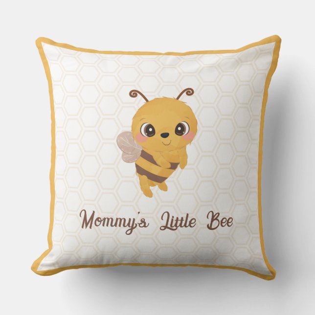 Almofada Bebê Abelhinha Mãe para ser (Frente)