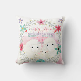 Almofada Bebê da família de ovelhas Gravando Nascentes